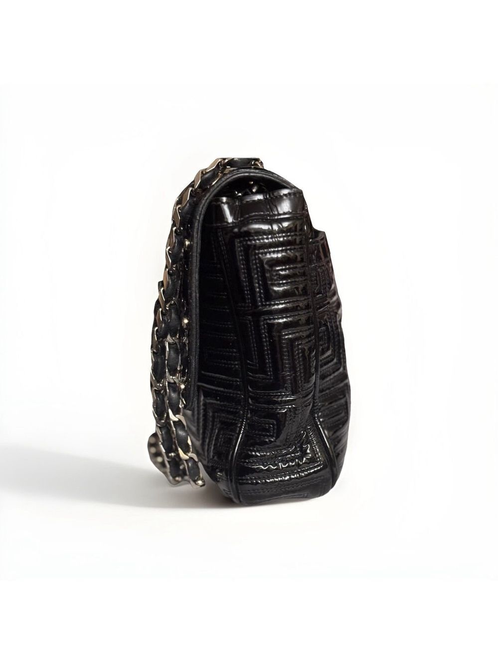 Gianni Versace Quilted Patent Leather Shoulder Bag - Picture 5 of 16